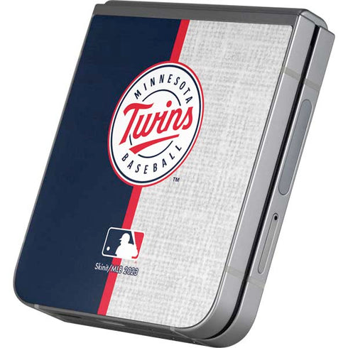 MLB Minnesota Twins Split Galaxy Z Flip6 Skin
