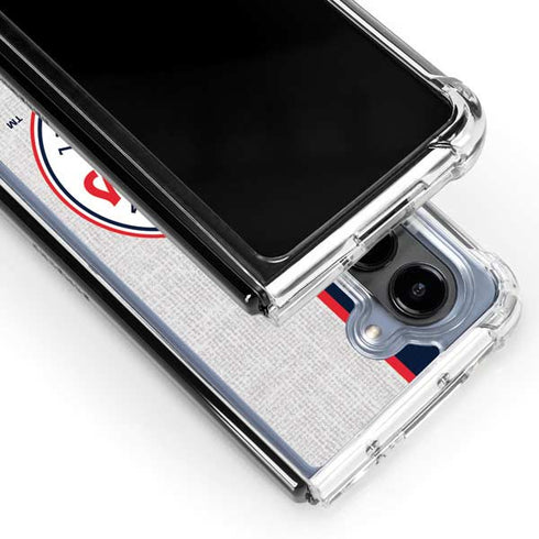 MLB Minnesota Twins Split Galaxy Z Fold5 5G Clear Case