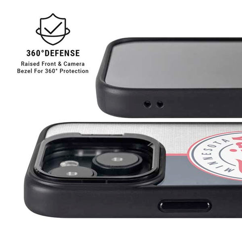 MLB Minnesota Twins Split iPhone 14 Kickstand Case