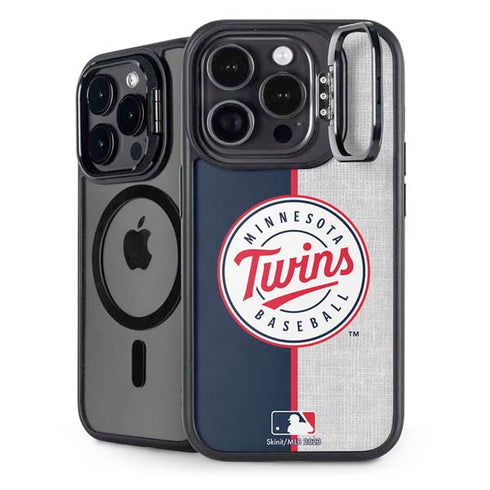 MLB Minnesota Twins Split iPhone 15 Pro Kickstand Case