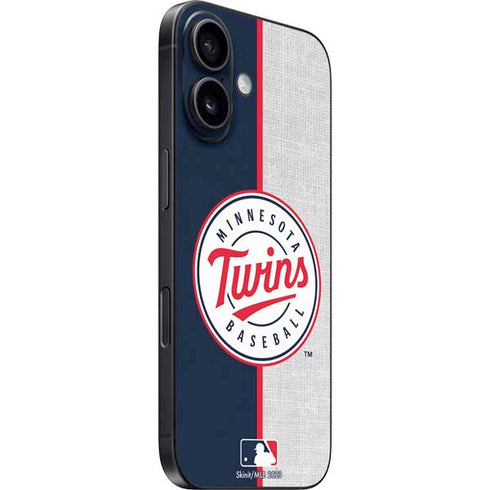 MLB Minnesota Twins Split iPhone 16 Plus Skin