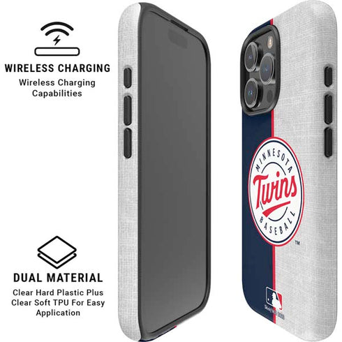 MLB Minnesota Twins Split iPhone 16 Pro Max Magsafe Impact Case