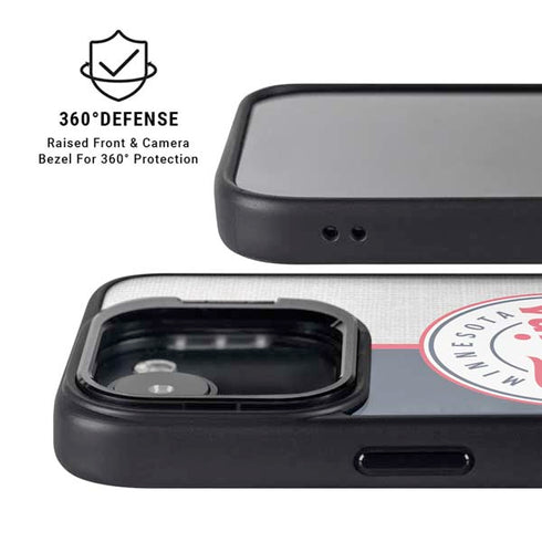 MLB Minnesota Twins Split iPhone 16e Kickstand Case