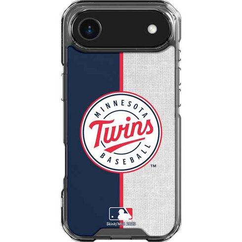 MLB Minnesota Twins Split iPhone 17 Air Clear Case