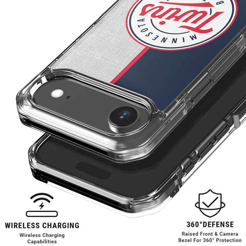 MLB Minnesota Twins Split iPhone 17 Air Clear Case