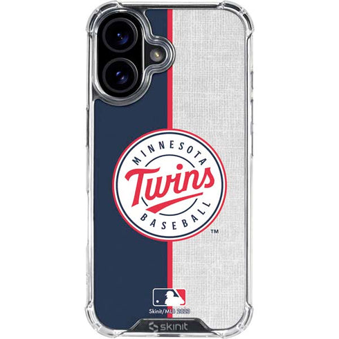 MLB Minnesota Twins Split iPhone 17 Clear Case