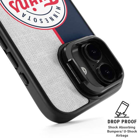 MLB Minnesota Twins Split iPhone 17 Kickstand Case