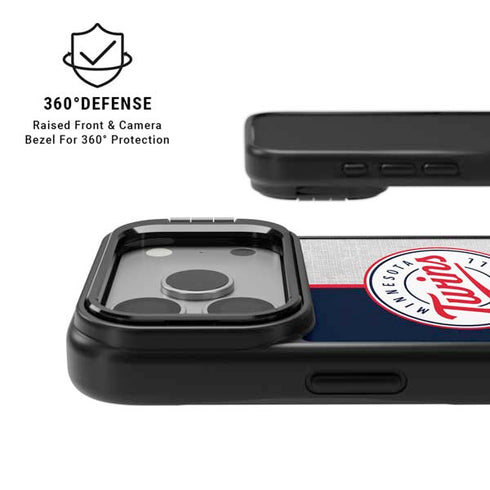 MLB Minnesota Twins Split iPhone 17 Pro Kickstand Case