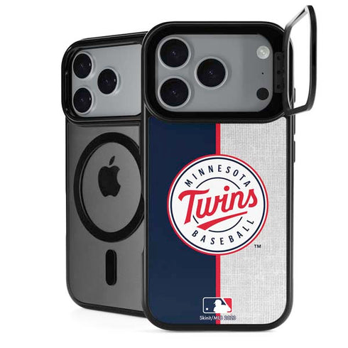 MLB Minnesota Twins Split iPhone 17 Pro Max Kickstand Case