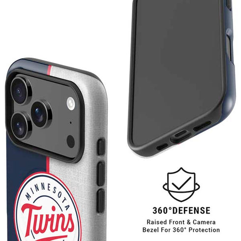 MLB Minnesota Twins Split iPhone 17 Pro Max Magsafe Impact Case