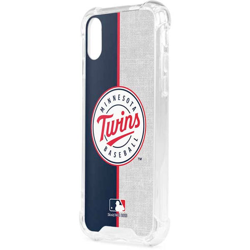 MLB Minnesota Twins Split iPhone XS Clear Case