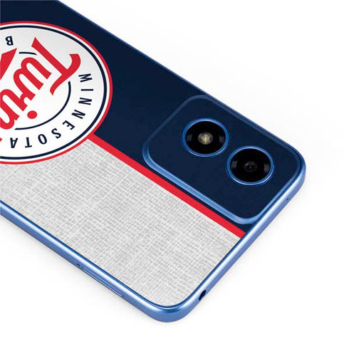 MLB Minnesota Twins Split Moto G Play 4G (2024) Skin