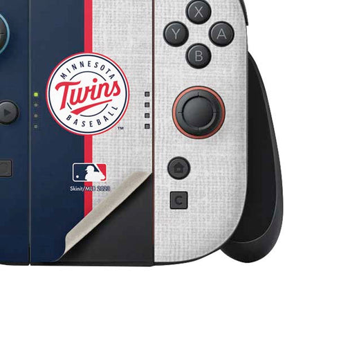 MLB Minnesota Twins Split Nintendo Switch 2 (2025) Joy-Con Controller Skin