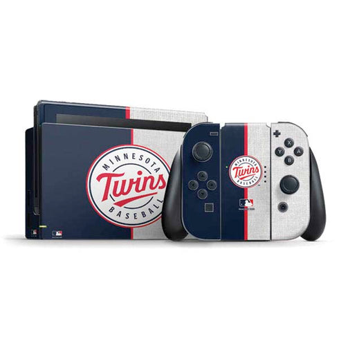 MLB Minnesota Twins Split Nintendo Skins