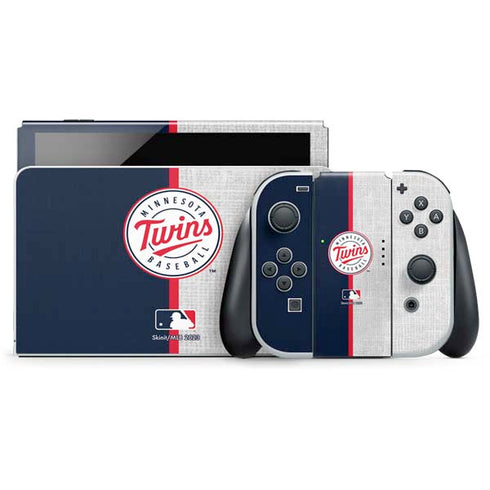 MLB Minnesota Twins Split Nintendo Skins