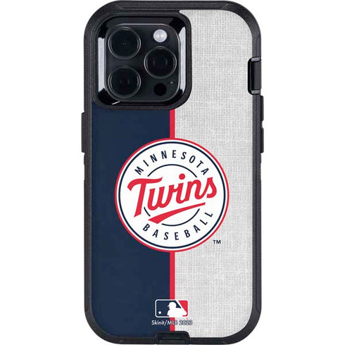 MLB Minnesota Twins Split Otterbox Defender iPhone Skin