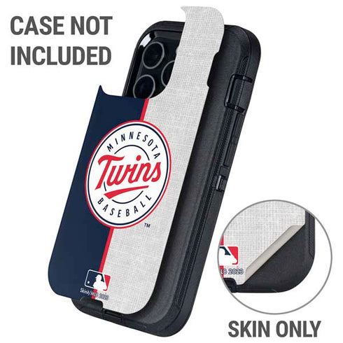 MLB Minnesota Twins Split Otterbox Defender iPhone Skin