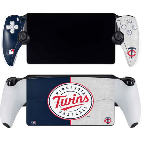 MLB Minnesota Twins Split PlayStation Portal Remote Player Skin
