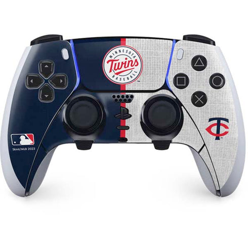 MLB Minnesota Twins Split PS5 DualSense Edge Pro Controller Skin