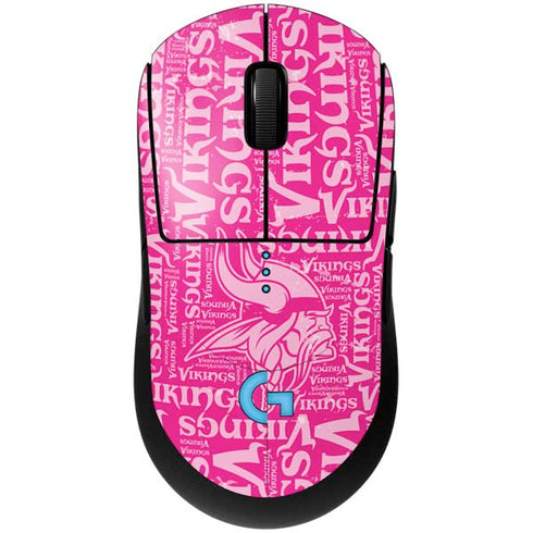 NFL Minnesota Vikings - Blast Pink G Pro Wireless Gaming Mouse Skin