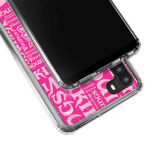 NFL Minnesota Vikings - Blast Pink Galaxy A21 Clear Case