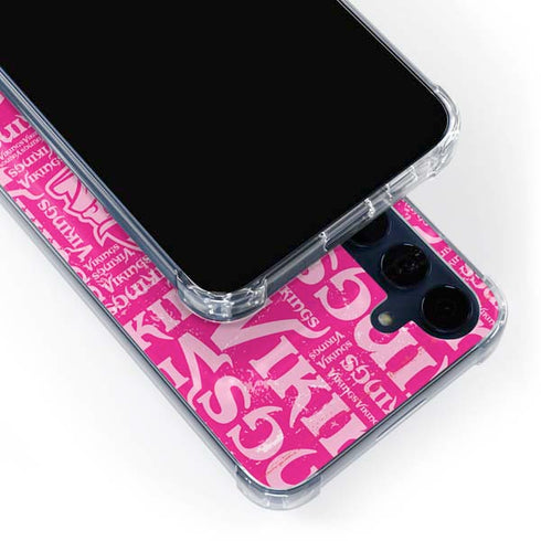 NFL Minnesota Vikings - Blast Pink Galaxy A55 5G Clear Case