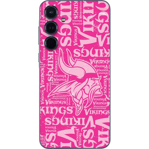 NFL Minnesota Vikings - Blast Pink Galaxy A55 5G Skin