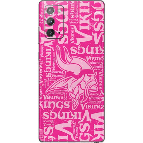 NFL Minnesota Vikings - Blast Pink Galaxy Note20 5G Skin