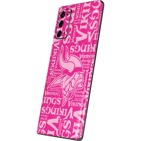 NFL Minnesota Vikings - Blast Pink Galaxy Note20 5G Skin