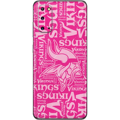 NFL Minnesota Vikings - Blast Pink Galaxy S20 Skin