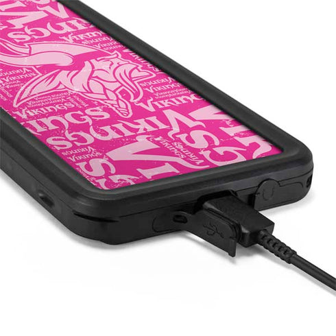 NFL Minnesota Vikings - Blast Pink Galaxy S20 Waterproof Case