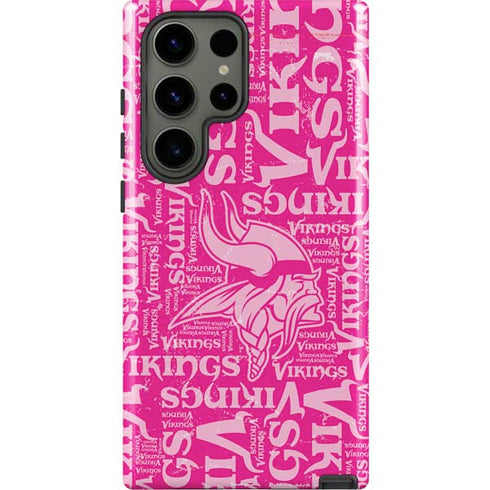 NFL Minnesota Vikings - Blast Pink Galaxy S23 Ultra Pro Case