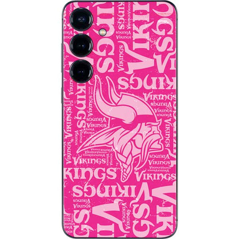 NFL Minnesota Vikings - Blast Pink Galaxy S25 Skin