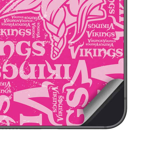 NFL Minnesota Vikings - Blast Pink Galaxy S25 Skin