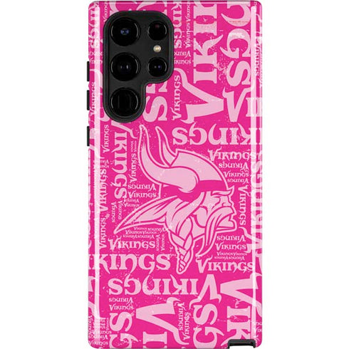 NFL Minnesota Vikings - Blast Pink Galaxy S25 Ultra Impact Case