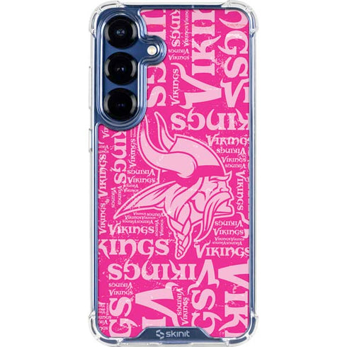 NFL Minnesota Vikings - Blast Pink Galaxy S25 Plus Clear Case
