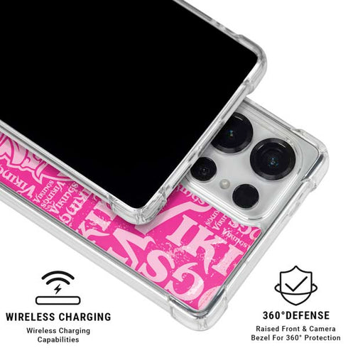 NFL Minnesota Vikings - Blast Pink Galaxy S25 Ultra Clear Case