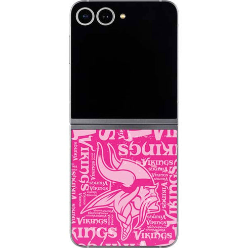 NFL Minnesota Vikings - Blast Pink Galaxy Z Flip6 Skin