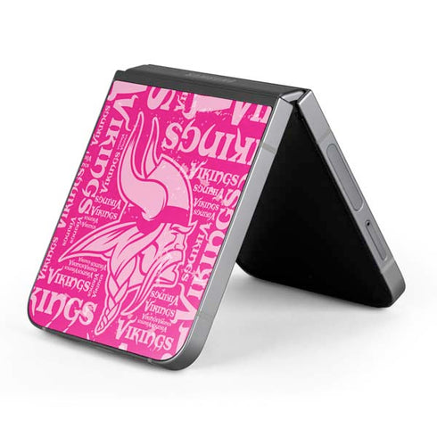 NFL Minnesota Vikings - Blast Pink Galaxy Z Flip6 Skin