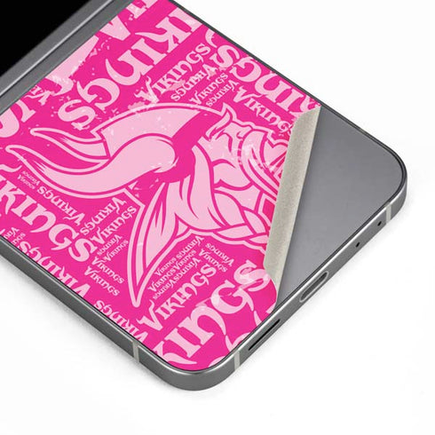 NFL Minnesota Vikings - Blast Pink Galaxy Z Flip6 Skin