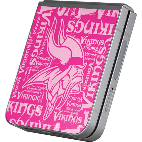 NFL Minnesota Vikings - Blast Pink Galaxy Z Flip6 Skin