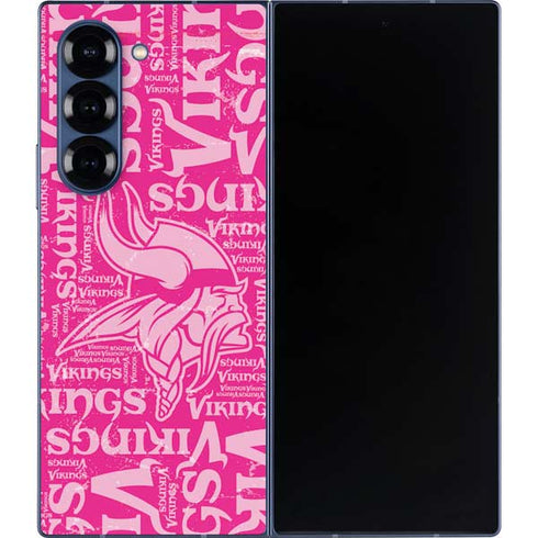 NFL Minnesota Vikings - Blast Pink Galaxy Z Fold6 Skin
