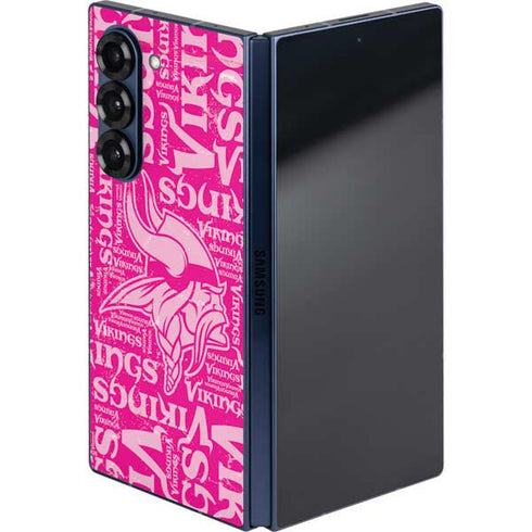 NFL Minnesota Vikings - Blast Pink Galaxy Z Fold6 Skin