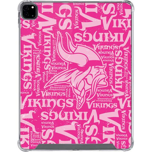 NFL Minnesota Vikings - Blast Pink iPad Pro 12.9in (2020) Clear Case
