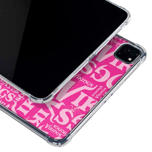 NFL Minnesota Vikings - Blast Pink iPad Pro 12.9in (2020) Clear Case