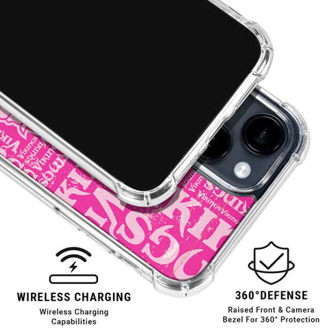 NFL Minnesota Vikings - Blast Pink iPhone 15 Clear Case