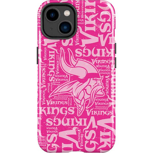 NFL Minnesota Vikings - Blast Pink iPhone 15 Impact Case