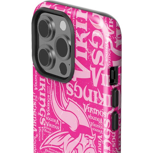 NFL Minnesota Vikings - Blast Pink iPhone 15 Pro Impact Case