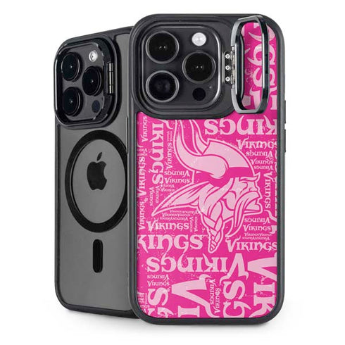 NFL Minnesota Vikings - Blast Pink iPhone 15 Pro Max Kickstand Case