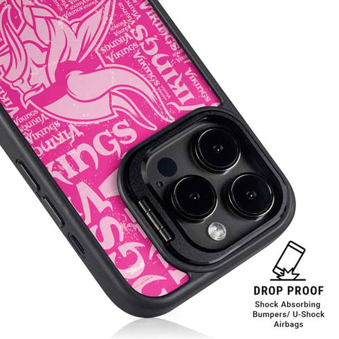 NFL Minnesota Vikings - Blast Pink iPhone 15 Pro Max Kickstand Case